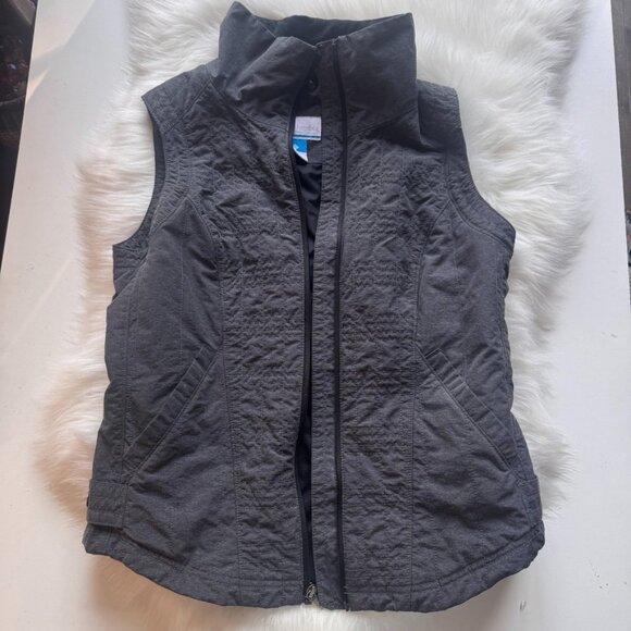 Women Columbia quilted Vest sz L gray - Picture 1 of 6